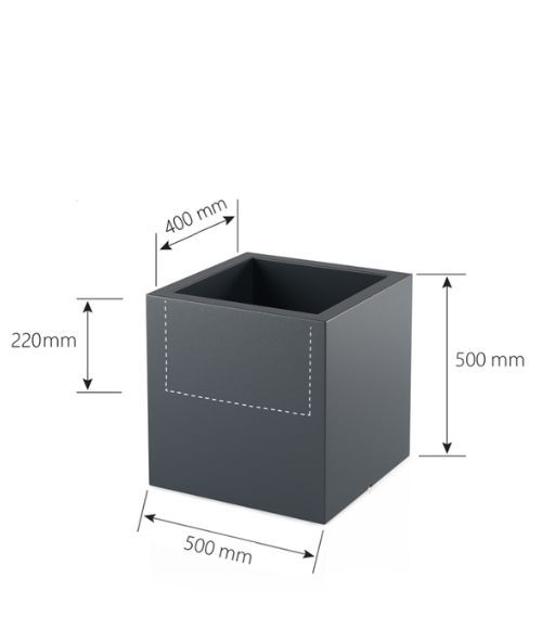 Designerska donica MONUMO PIXEL POT Biała zdjęcie 6