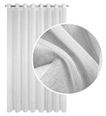 Firana gotowa na przelotkach Eurofirany  400X250 REBECCA biały