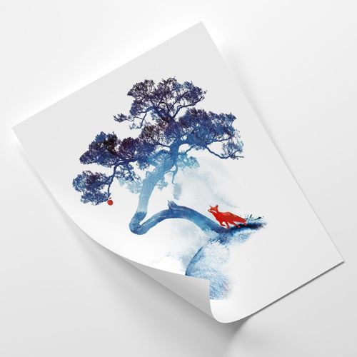 Plakat, Lis i jabłko 40x60 na Arena.pl