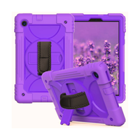 Etui do Samsung Galaxy Tab A7 10.4" z Paskiem na Ramie Fioletowe