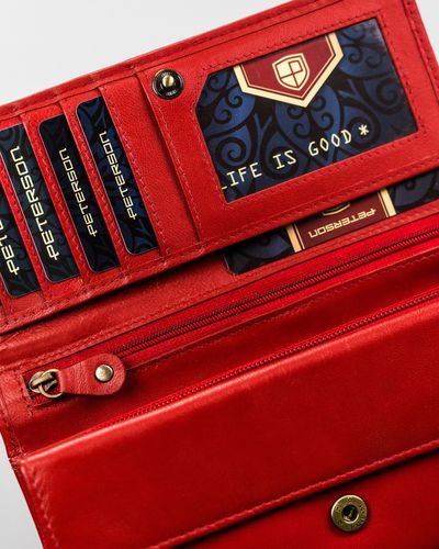 skórzany portfel damski na karty - peterson na Arena.pl