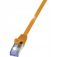Patchcord Logilink S/FTP 6a RJ45 / RJ45 2 m pomarańczowy