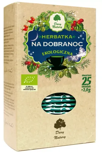 Herbatka NA Dobranoc BIO (25 x 2 g) 50 g - Dary Natury na Arena.pl
