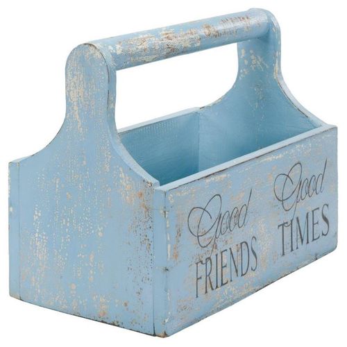 Ozdobne pudełko na kwiaty - 30 x 17 x 25 cm, niebieskie na Arena.pl