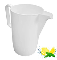 Dzbanek plastikowy do napojów Jusi 2L biały z uchwytem i dzióbkiem