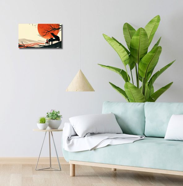 Obraz 40x20cm Pianistka zdjęcie 2