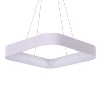 Kwadratowa lampa wisząca Solvent LED 32W do pokoju biała