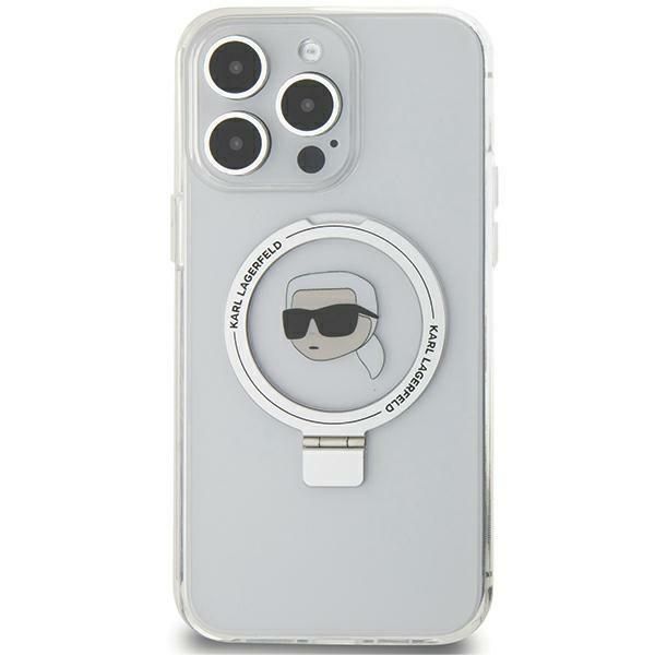 Etui Karl Lagerfeld do iPhone 15 Pro Max, Biały, MagSafe zdjęcie 3