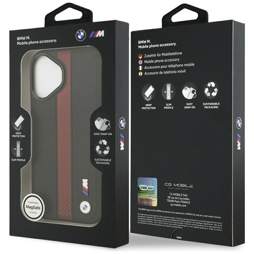 Etui BMW M Perforated Stripe Logo MagSafe do iPhone 17 czerwony na Arena.pl