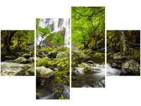 140CM 70 OBRAZ WODOSPAD ZIELENI ŚCIENNY