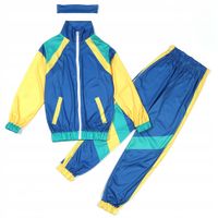 STRÓJ DISCO DRESIARZA DRESA DRES LATA 80-TE KOLORY RETRO DZIECI NIEBIESKI M