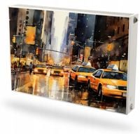 Mata magnetyczna magnes na grzejnik kaloryfer na wymiar NOWY YORK TAKSÓWKI