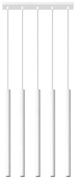 LAMPA wisząca Pastelo SL.0468 metalowa OPRAWA listwa ZWIS tuby sople białe zdjęcie 3
