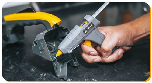 PISTOLET DO KLEJU NA GORĄCO DO KLEJENIA 200°C +60 WKŁADÓW 7MM ETUI KLEJARKA na Arena.pl