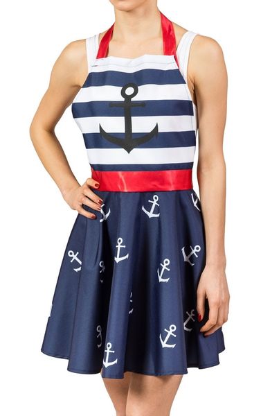 Fartuch Sukienka dla Dziewczyny - NITLY MARINE zdjęcie 1