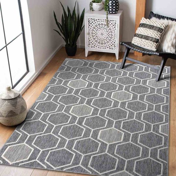 RUG/LU/WINK/HEXAGON/GREY/120x170 zdjęcie 2