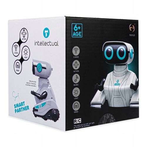 ROBOT INTERAKTYWNY ZDALNIE STEROWANY NA PILOT RC DLA DZIECI DŹWIĘK LED na Arena.pl