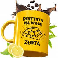 Złoty Kubek Premium Dla Dentysty Prezent Z Nadrukiem Ze Zdjęciem