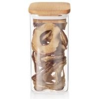 Pojemnik Szklany Bambus Kuchenny Szczelny Żywności Produktów Sypkich 320 ml