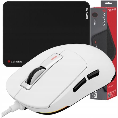 Mysz przewodowa GENESIS Krypton 660 Biały na Arena.pl