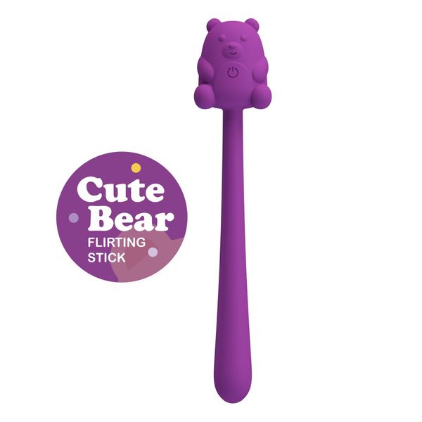 Cute Bear, Flirting Stick, 7 Vibration Functions, Magnetic Usb Charging zdjęcie 2