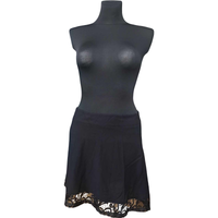 Spódnica Midi Lekka Wygodna Wiskoza Czarna Rozmiar 38 Elegancka