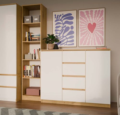 Komoda Malwa 2D4S 120 DĄB ARTISAN BIEL na Arena.pl