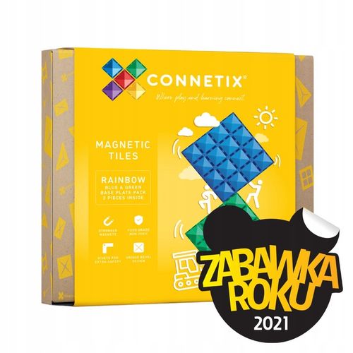 Connetix: 2 el. Klocki magnetyczne Base Plate Pack na Arena.pl