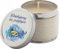 Personalizowany nadruk świeczki zapachowe na wesele podziękowanie dla gości