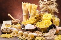 FOTOTAPETA kuchenna MAKARONY SUROWE MAKARONY