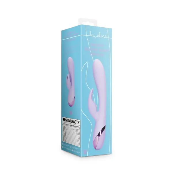 Smooth Silicone Rabbit Vibrator - Digital Lavender zdjęcie 2