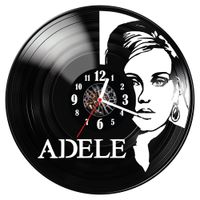 Zegar ścienny z płyty winylowej Adele 1313.14