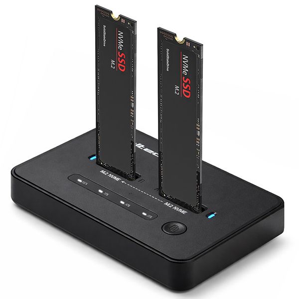 Qoltec stacja dokująca 2x M.2 NVMe USB-C zdjęcie 1