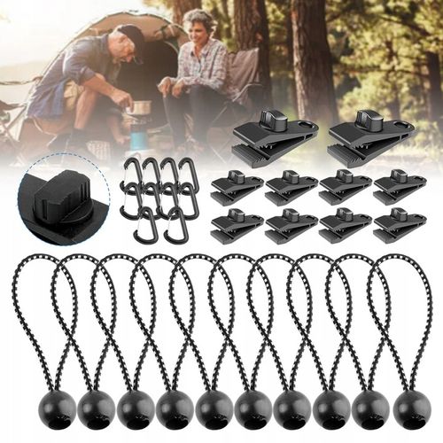 10X KLIPSÓW DO DUŻYCH OBCIĄŻEŃ Z 10 NAPINACZEM, 10 KARABIŃCZYKÓW DO MARKIZ na Arena.pl