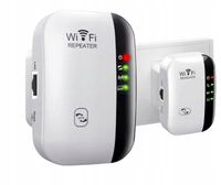 WZMACNIACZ WI-FI SYGNAŁU REPEATER 300 MB/S 2.4 GHz WIFI MOCNY ZASIĘG