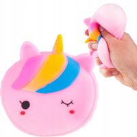 GNIOTEK SQUEEZE ZABAWKA ANTYSTRESOWA JEDNOROŻEC TĘCZA