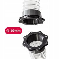 Szybkozłącze Magnetyczne SPIRO | Złącze Adapter Odciągu Trocin CNC | 100 mm