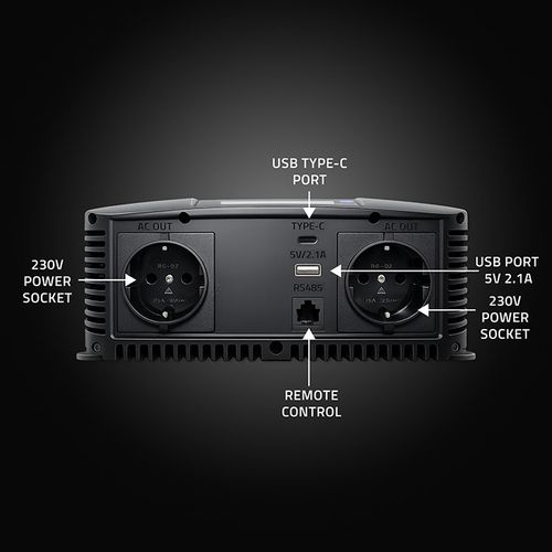 Qoltec przetwornica 12V/230V 2500W sinus na Arena.pl