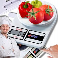 PRECYZYJNA WAGA KUCHENNA 10kg / 1g DOMOWA ELEKTRONICZNA TARA LCD + BATERIE