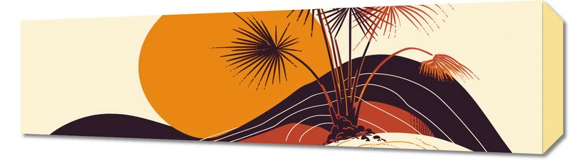 Obraz 70x20cm Słoneczny Horyzont zdjęcie 1