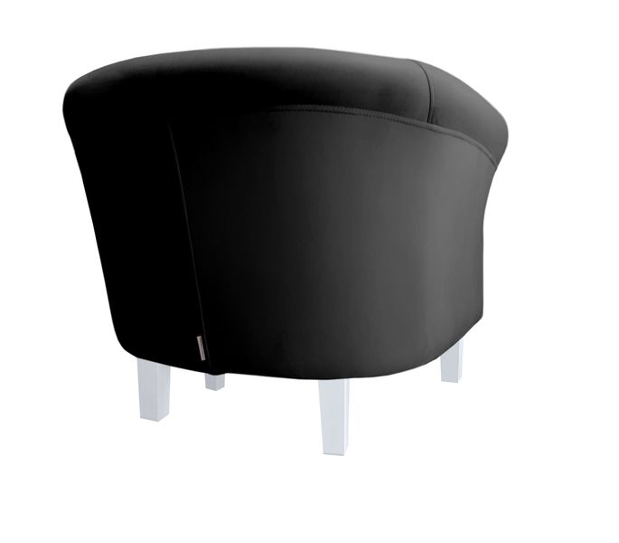 Fotel Milo nogi białe czarny MG19 zdjęcie 4