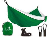 Hamak biwakowy turystyczny podróżny 260cm ciemny zielony 120kg