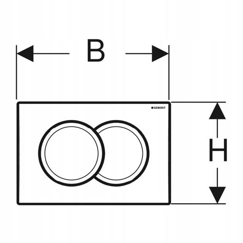Przycisk spłukujący do WC Geberit DELTA01 biały 115.107.11.1 na Arena.pl