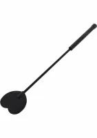 crop whip heart bat pu skora końcowka serce 45 cm czarny