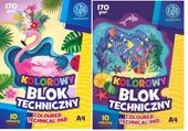 blok tech.kol.bar w masie astrapap a4/10 170g a'10