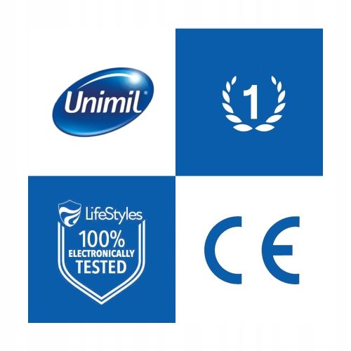 PREZERWATYWY UNIMIL ORGAZMAX Wypustki Stymulujące Potęgujące Orgazm 50 na Arena.pl