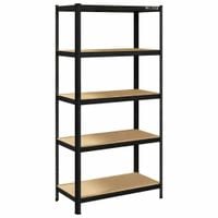 REGAŁ METALOWY MAGAZYNOWY 180x90x40cm 5 PÓŁEK MDF 180kg 900kg DO GARAŻU