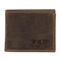 portfel męski wild tiger  - ciemnobrązowy