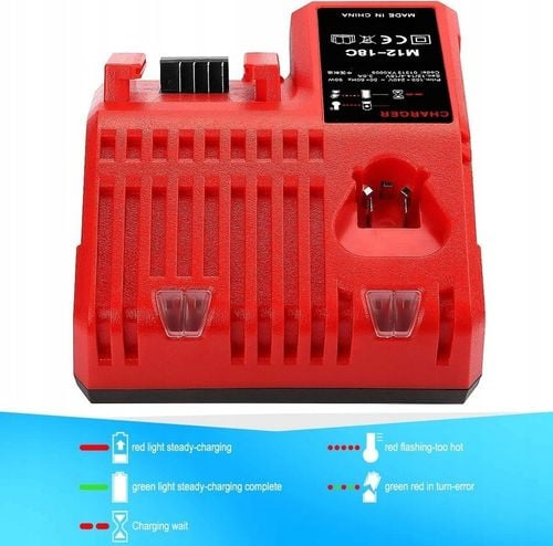Ładowarka do Milwaukee M18 M12 12V - 18V akumulator M18B5 M18B4 M18BX na Arena.pl
