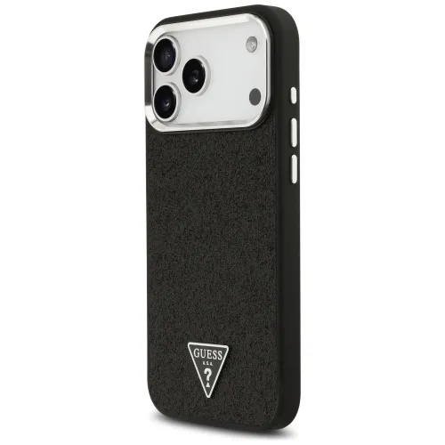 etui guess glitter triangle logo magsafe do iphone 17 pro max - czarne na Arena.pl